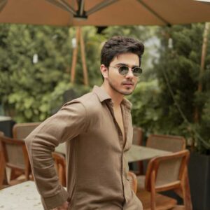 Soft Brown regular fit shirt
