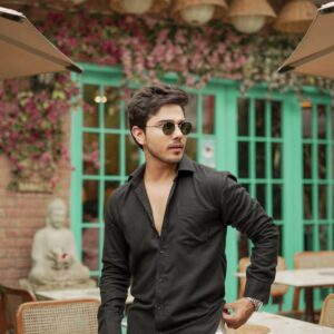 The matte black regular fit shirt