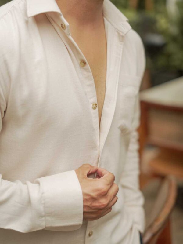 Everyday beige regular fit shirt - Image 3