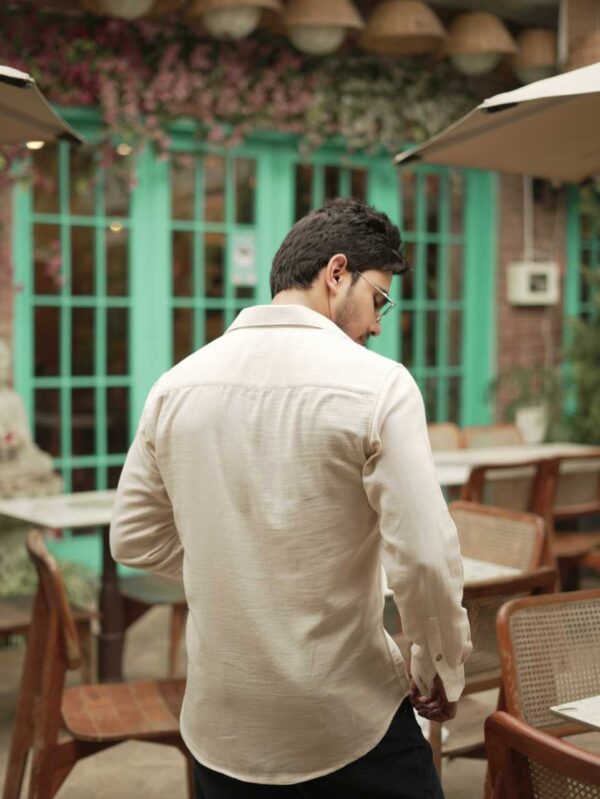 Everyday beige regular fit shirt - Image 4