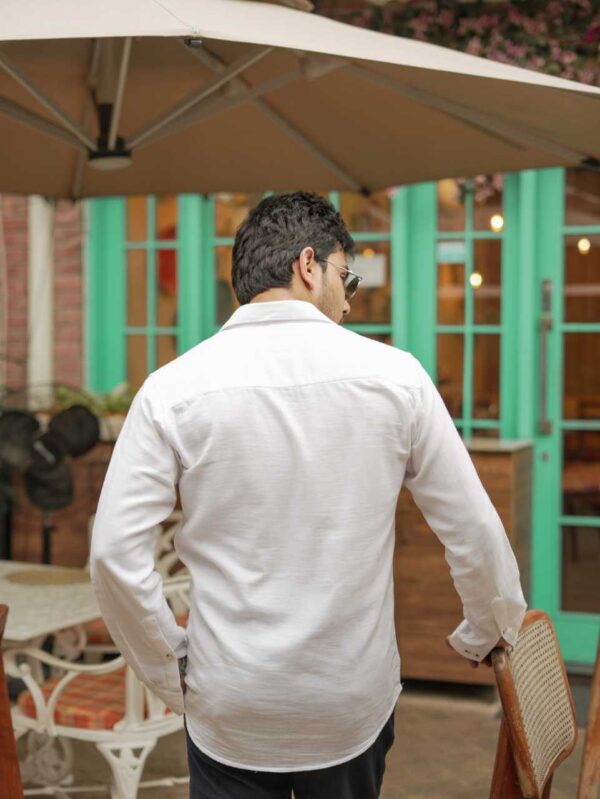 The classic white regular fit shirt - Image 4