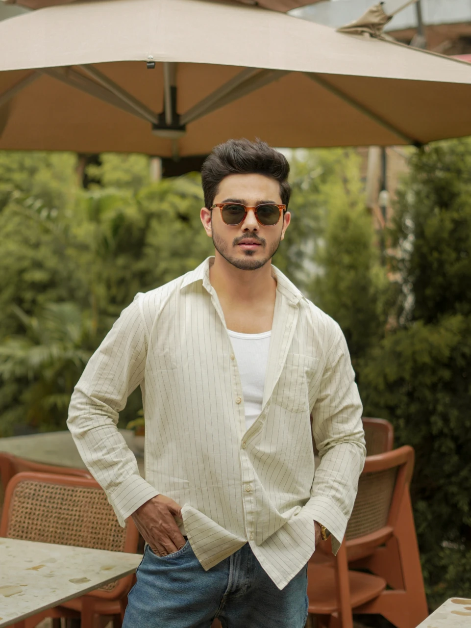 Vanilla Breeze Cotton Shirt