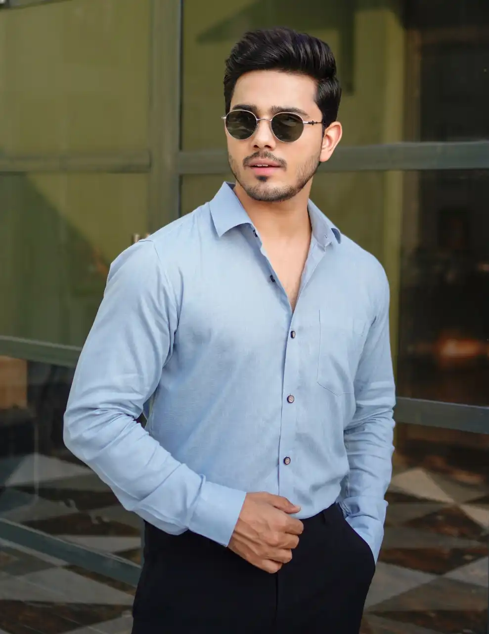 Sky Fade Linen Shirt
